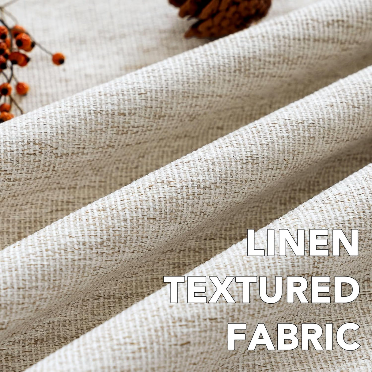 H.VERSAILTEX Pinch Pleated Blackout Curtains – Linen Chenille, Thermal Insulated, 2 Panels