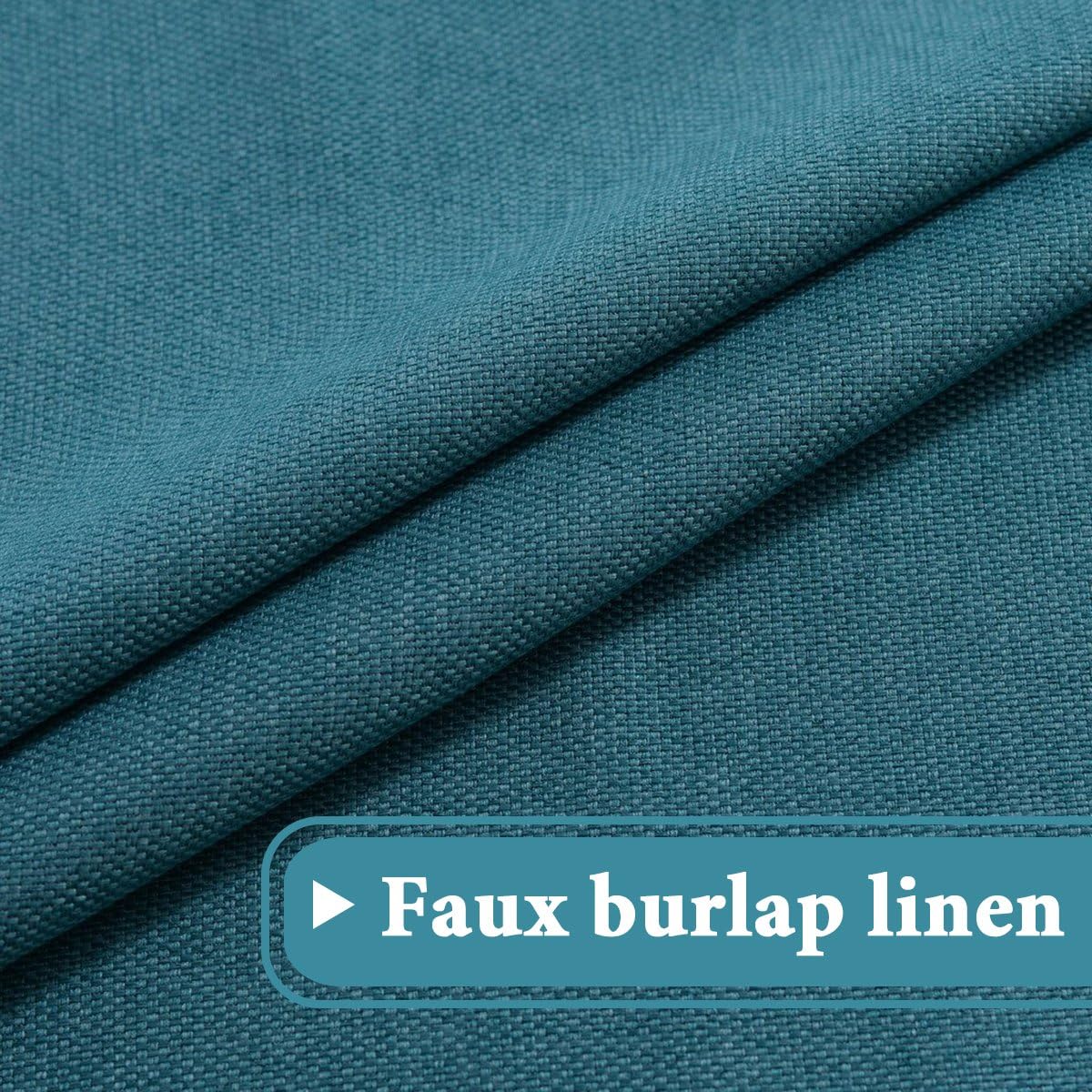 Faux Linen Blackout Thermal Insulated Grommet Curtain