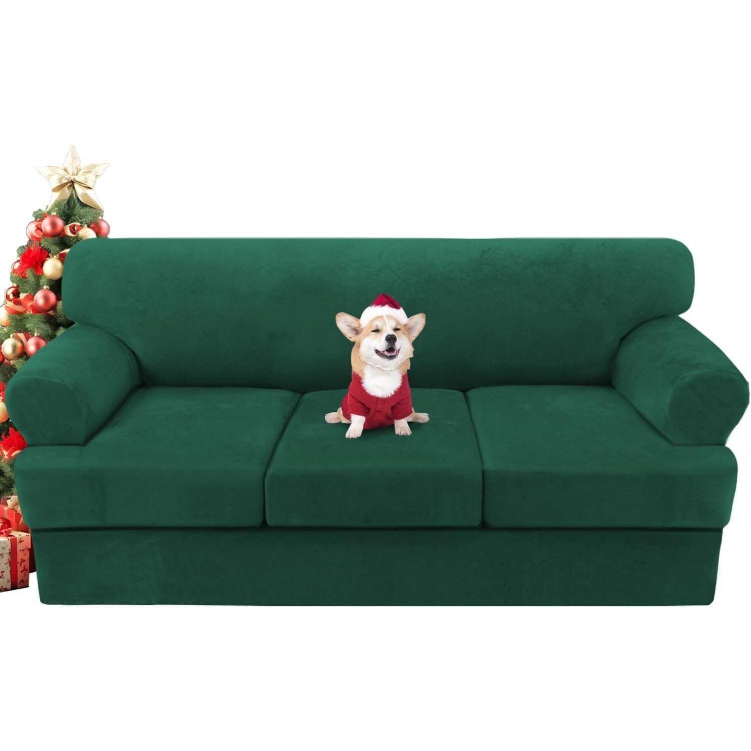 Sofa Slipcovers Thick Velvet Couch Cover Stretch T Cushion Sofa Covers Individual T Cushion Covers,