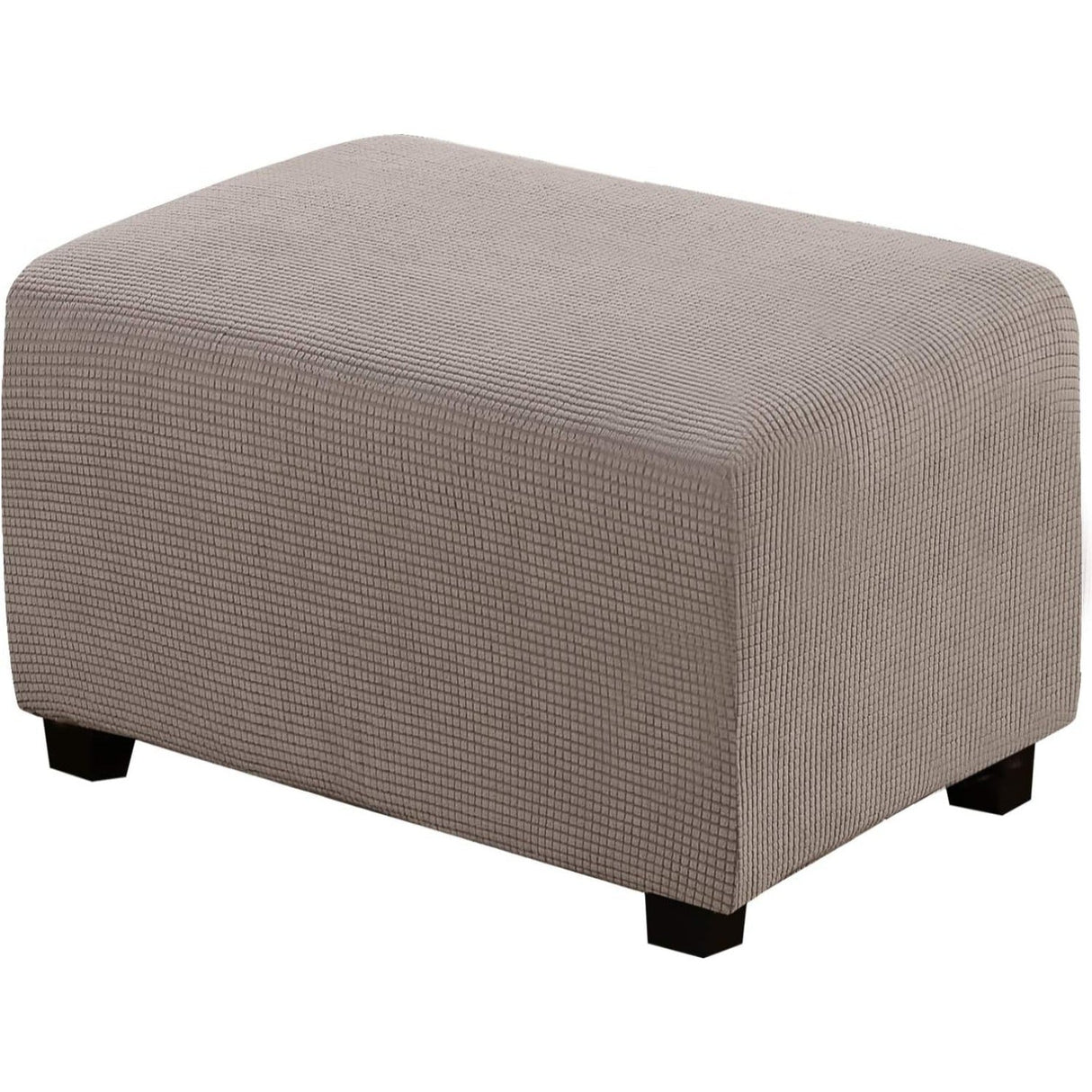 Ottoman Cover Slipcover Rectangle Fit Length Footrest Sofa Slipcovers Stool Cover