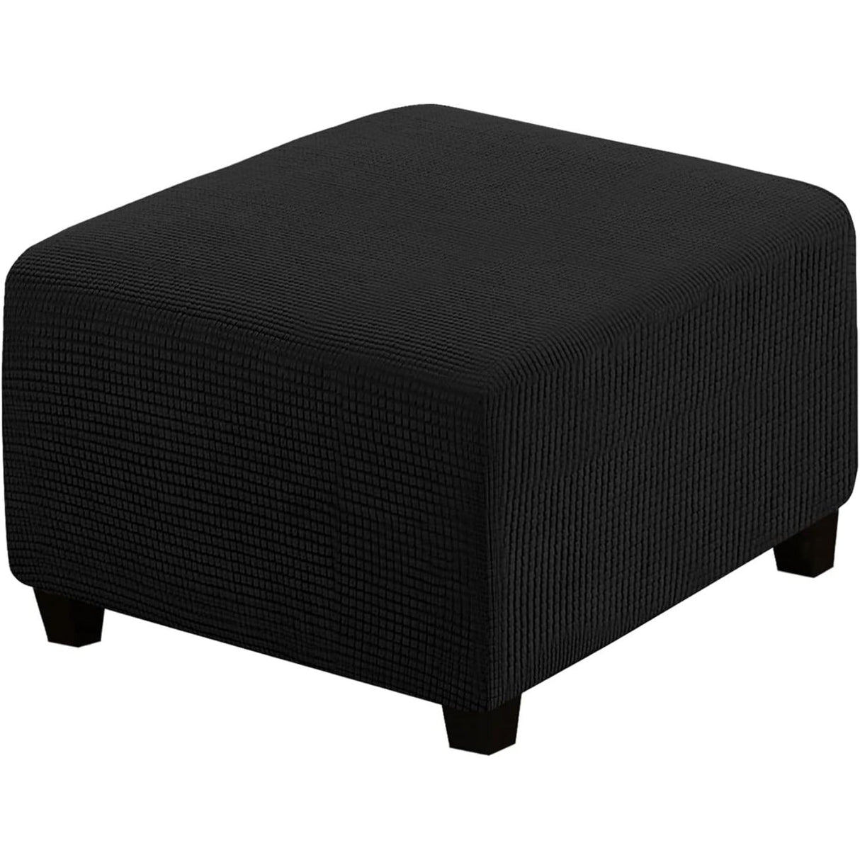 Ottoman Cover Slipcover Rectangle Fit Length Footrest Sofa Slipcovers Stool Cover