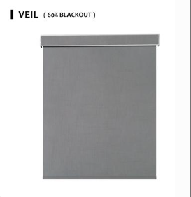 Motorized Light Filtering Roller Shades 60%/70% Blackout Twilight