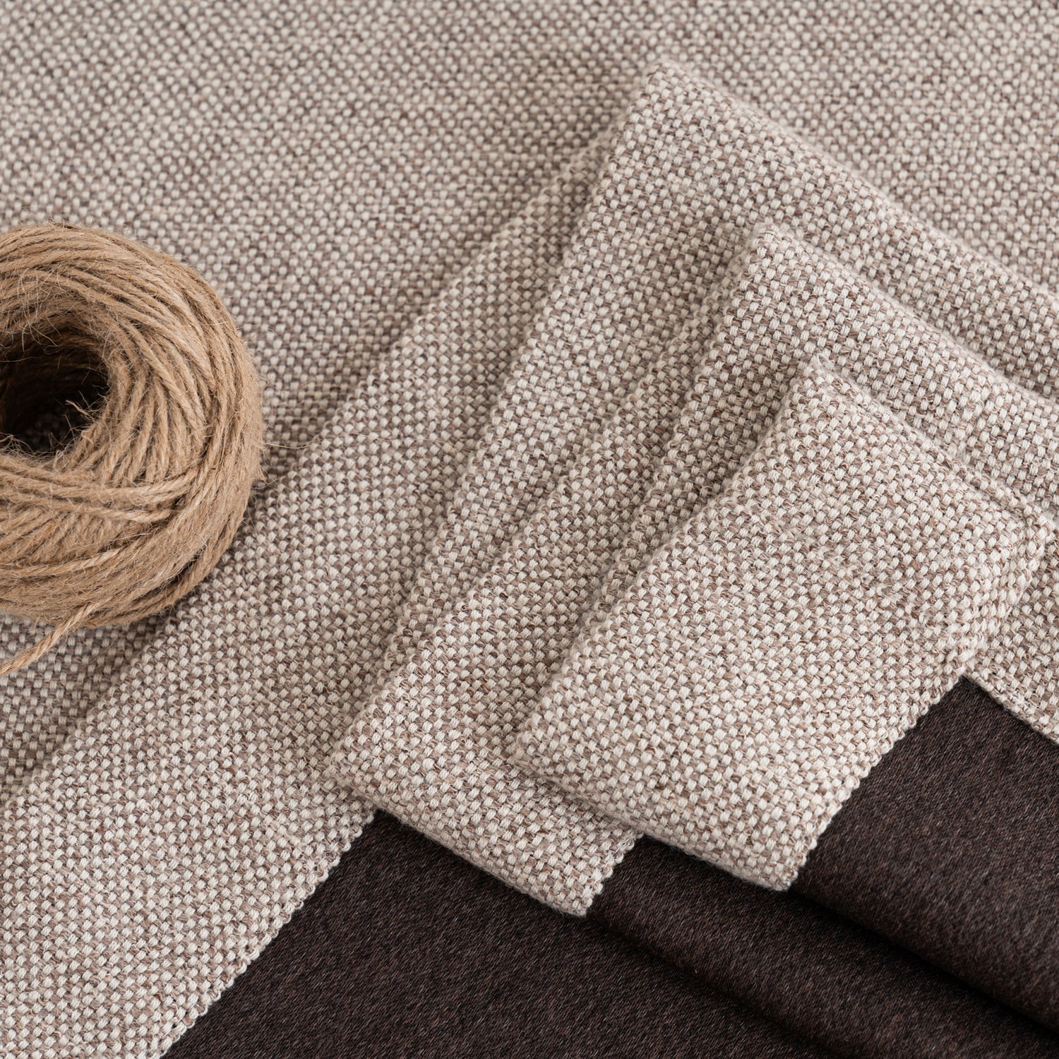 Avenna Woven Linen-like Texture Curtain Pleated