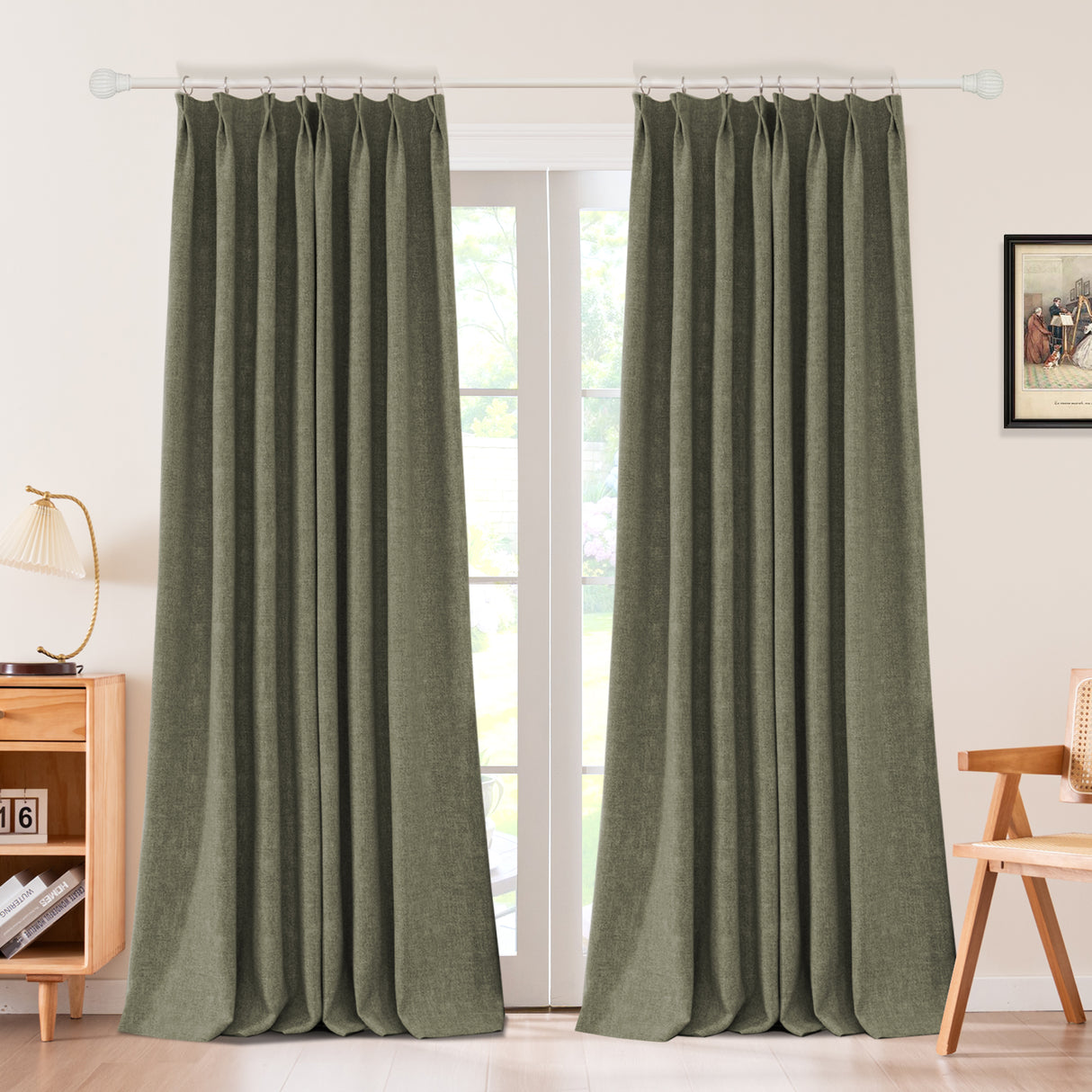 Sarella Premium Velvet Curtain Pleated