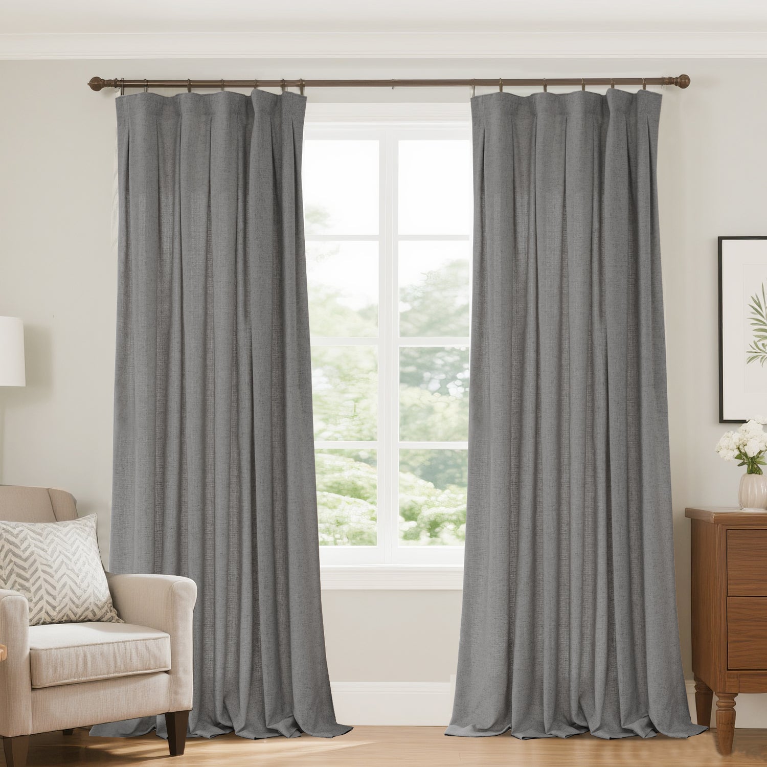 Marisel Faux LInen Heavyweight curtains