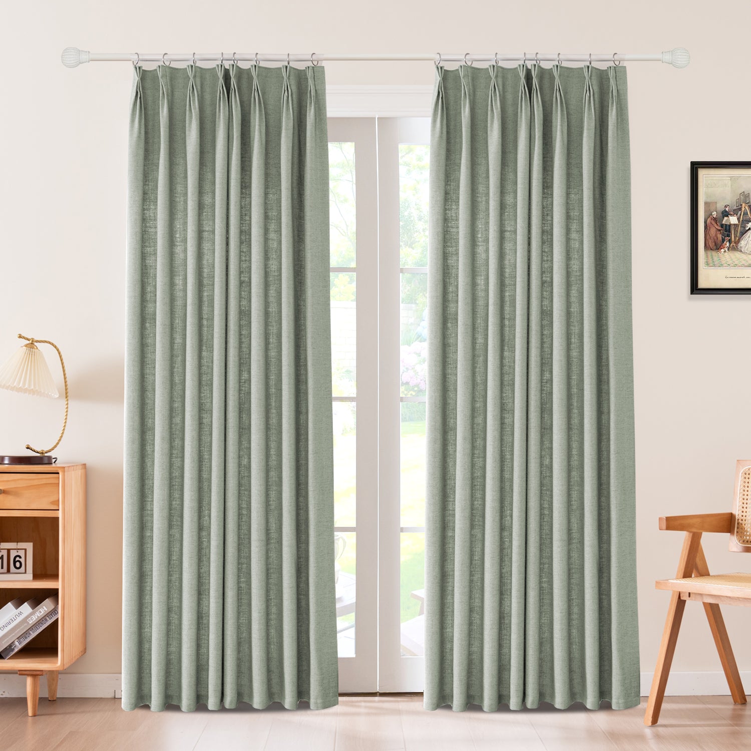 Draxis Herringbone Linen Curtain