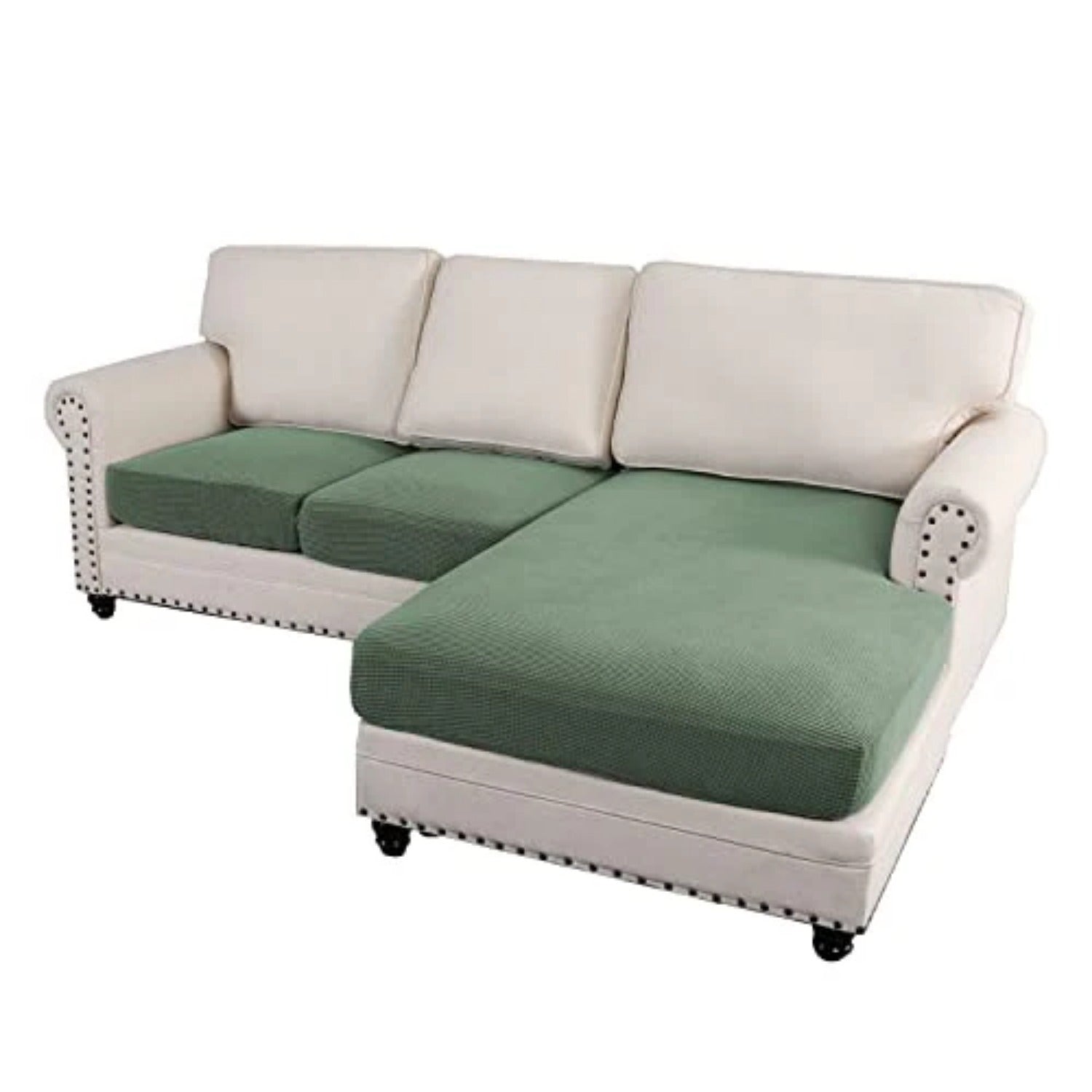 Sectional Couch Covers 3 Pieces Sofa Seat Cushion Covers L Shape Separate