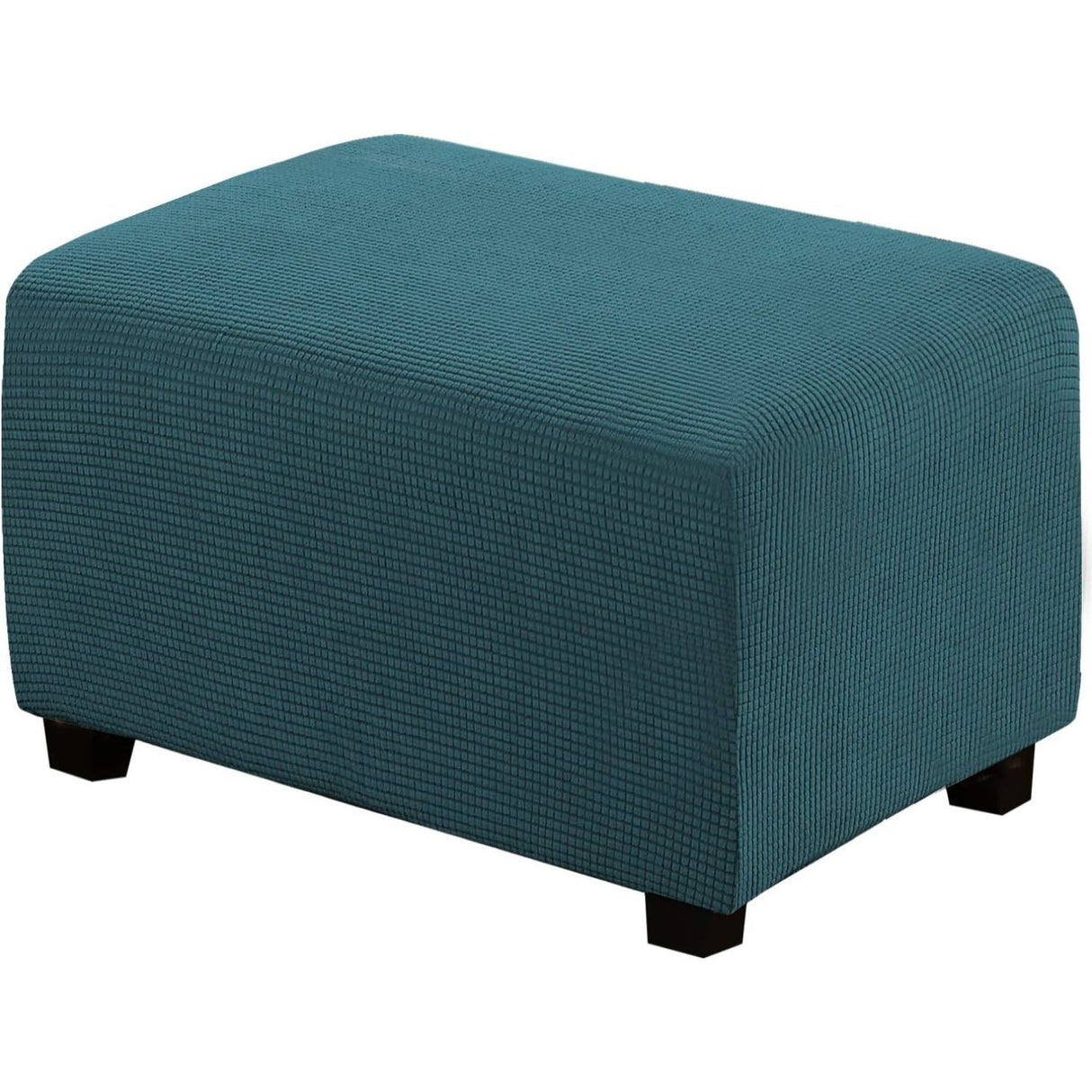 Ottoman Cover Slipcover Rectangle Fit Length Footrest Sofa Slipcovers Stool Cover