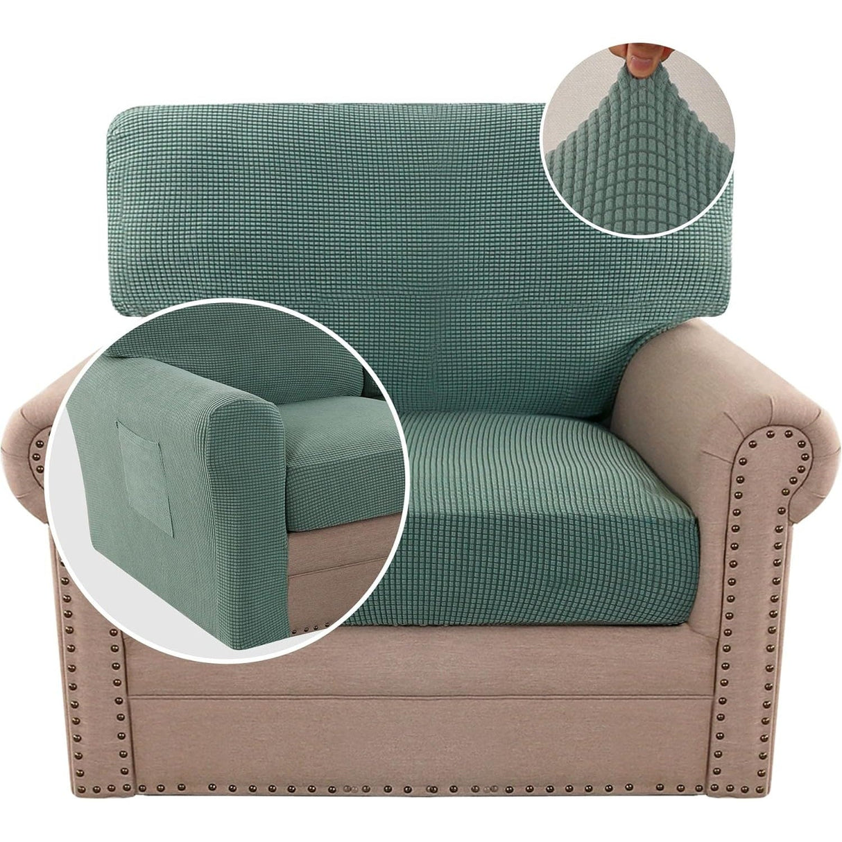 Multi-Pieces Chair Covers Stretch Couch Covers