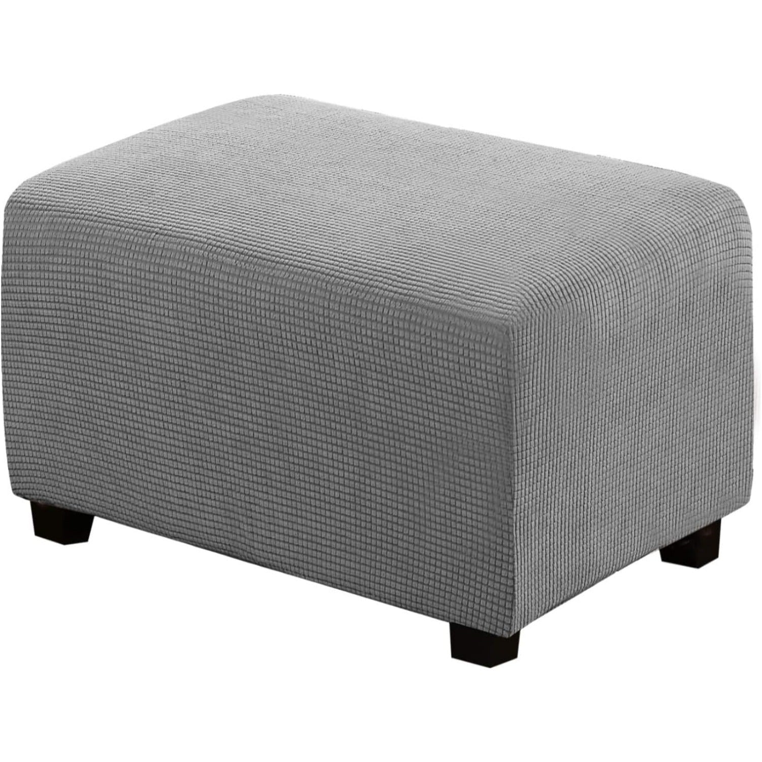 Ottoman Cover Slipcover Rectangle Fit Length Footrest Sofa Slipcovers Stool Cover
