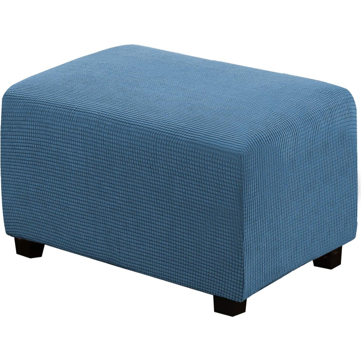 Ottoman Cover Slipcover Rectangle Fit Length Footrest Sofa Slipcovers Stool Cover