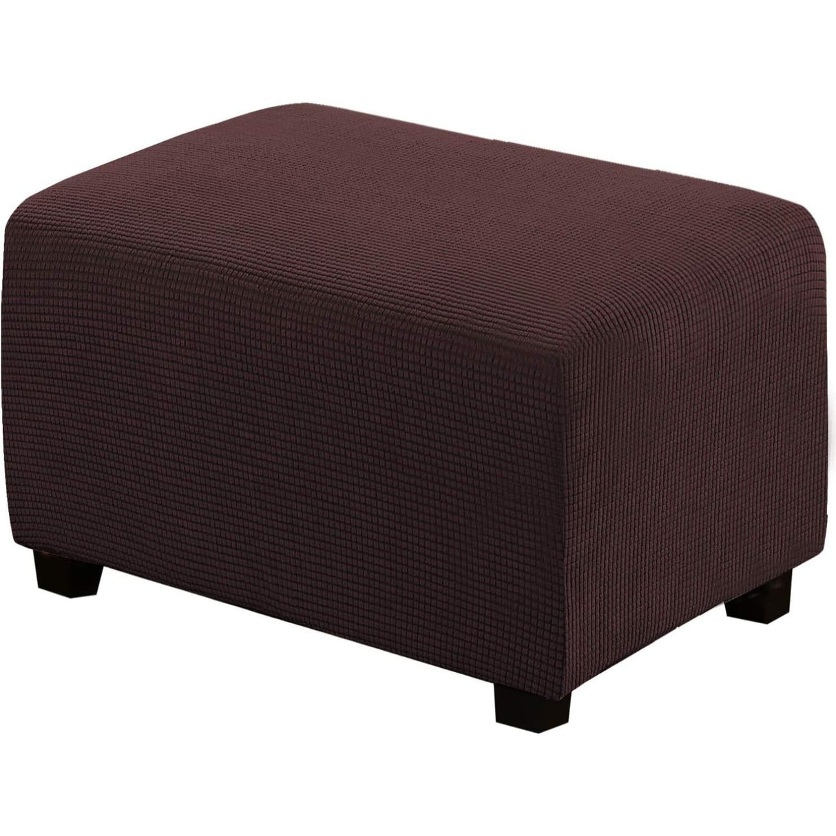 Ottoman Cover Slipcover Rectangle Fit Length Footrest Sofa Slipcovers Stool Cover