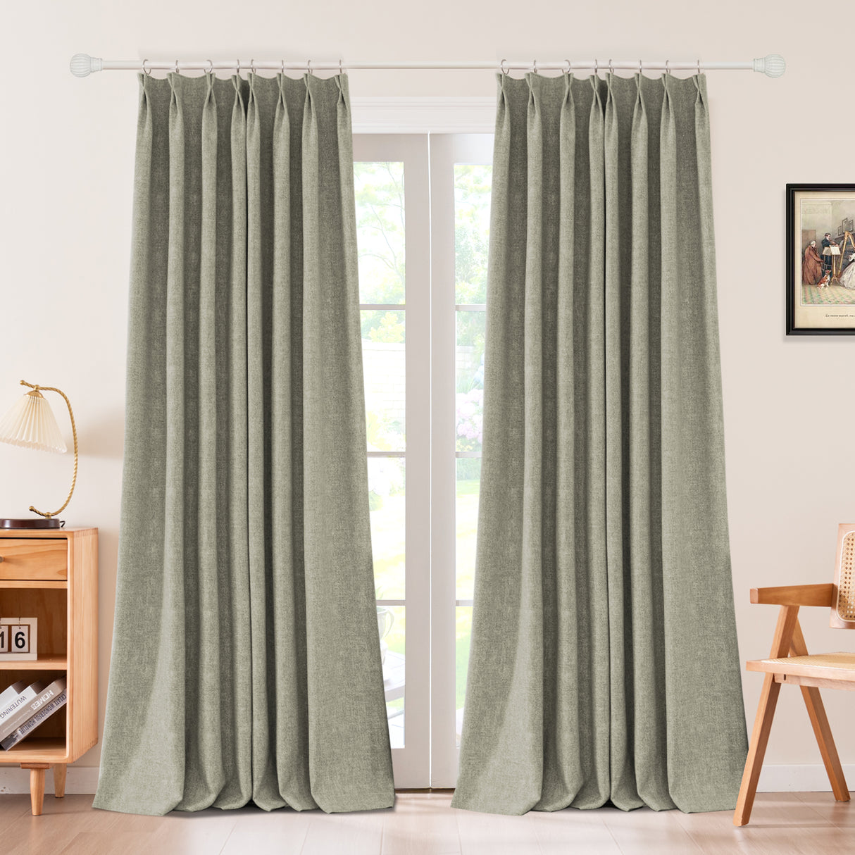 Sarella Premium Velvet Curtain Pleated