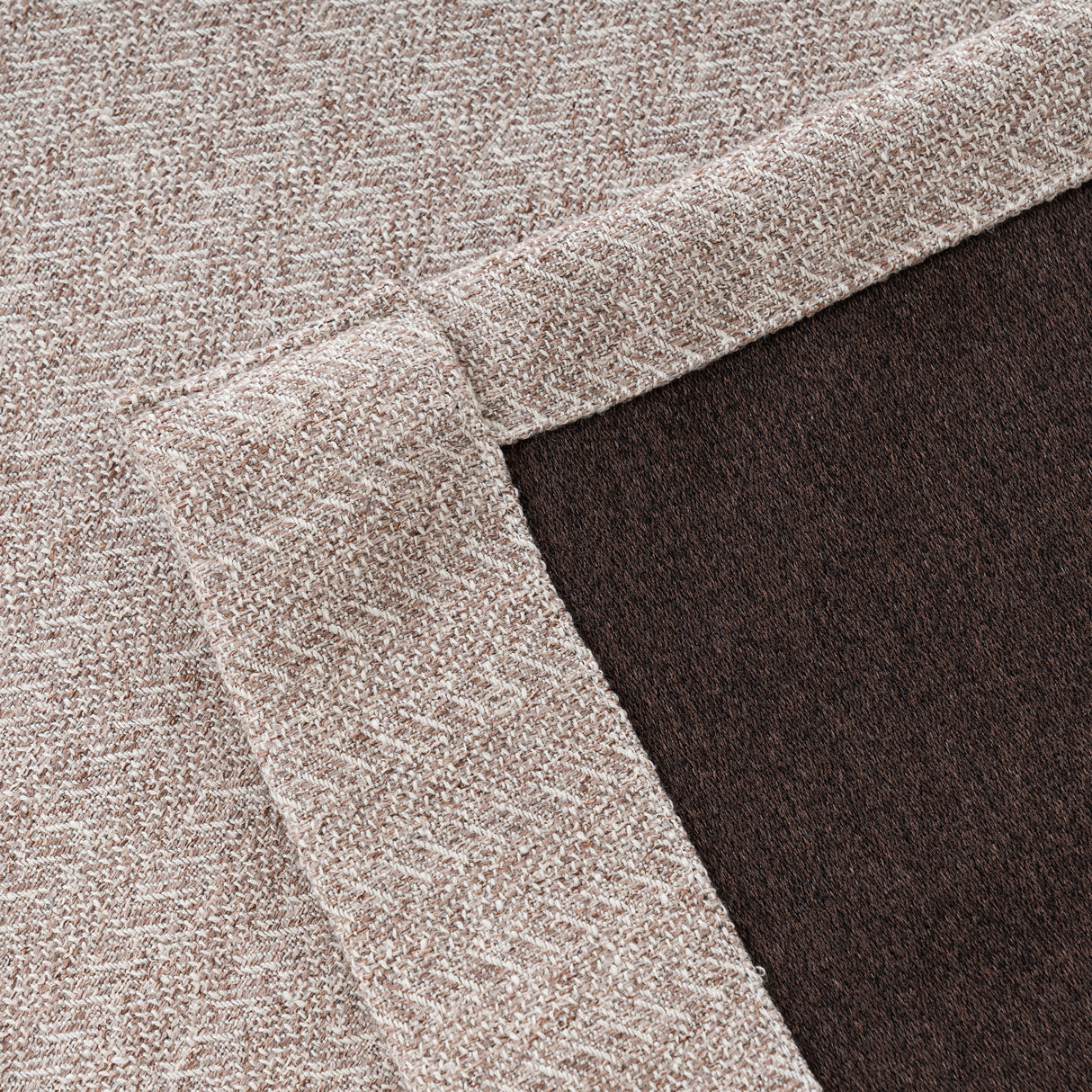 Avenna Heathered Micro Zigzag Woven Curtain Pleated