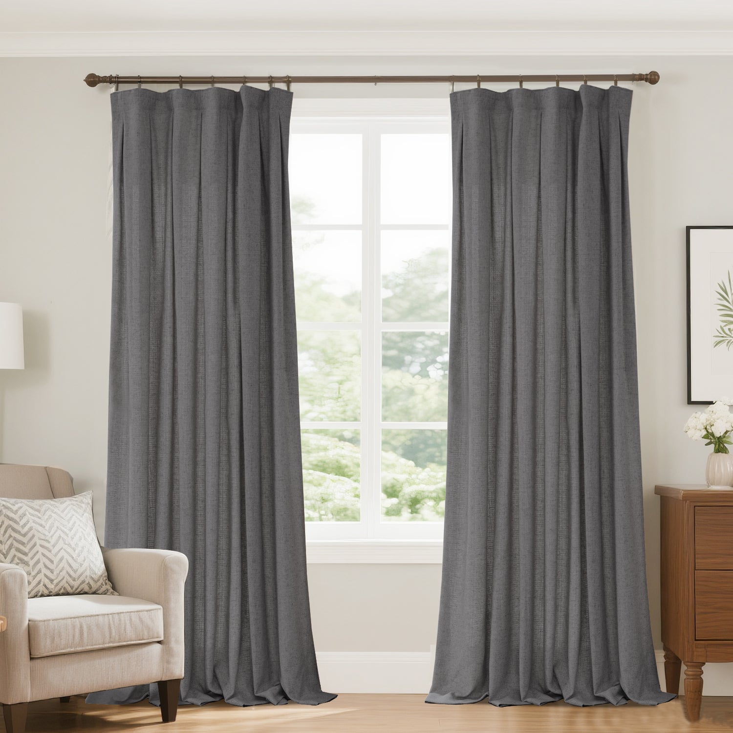 Marisel Faux LInen Heavyweight curtains