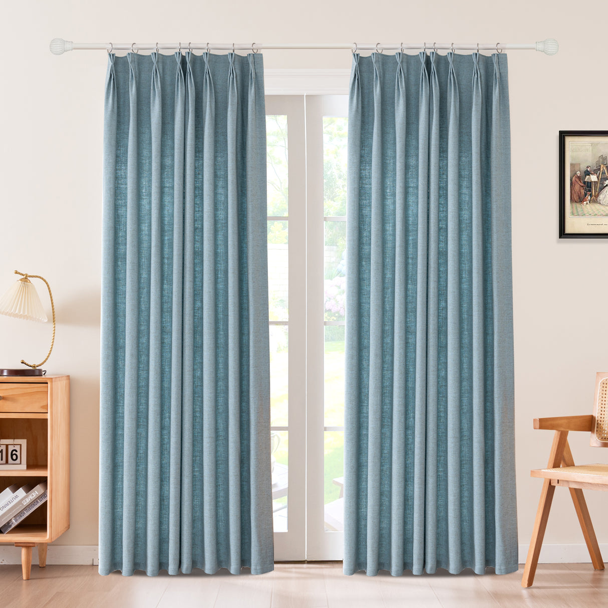 Draxis Herringbone Linen Curtain