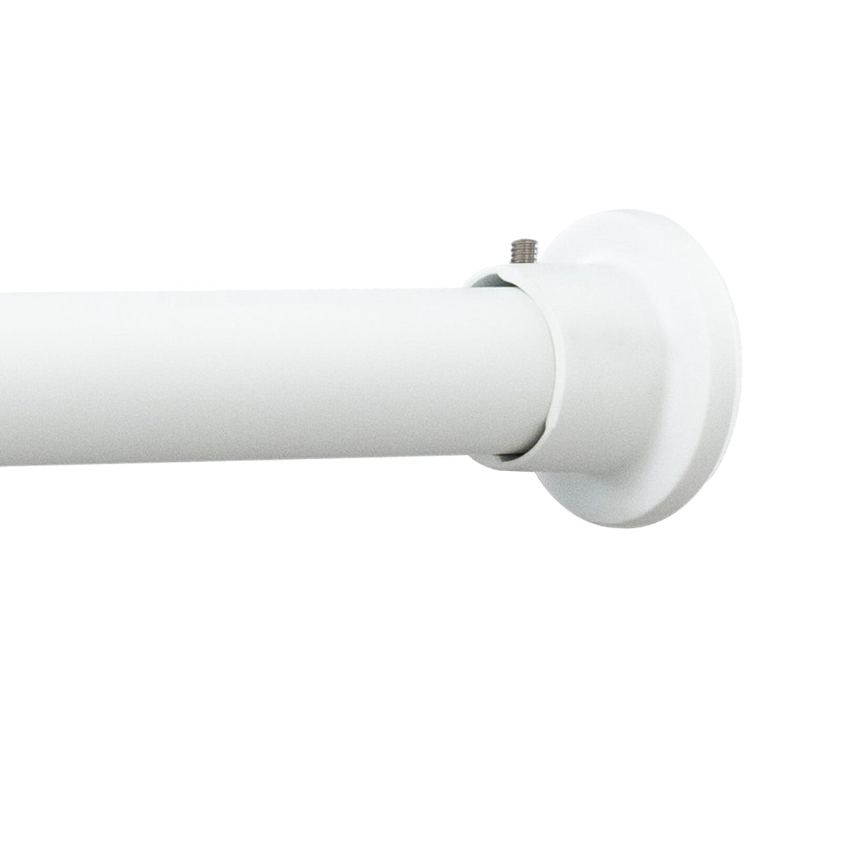 H.VERSAILTEX Single Shower Curtain Rod Non Slip Adjustable 26-78 inch with Spring Tension for Bathroom,White