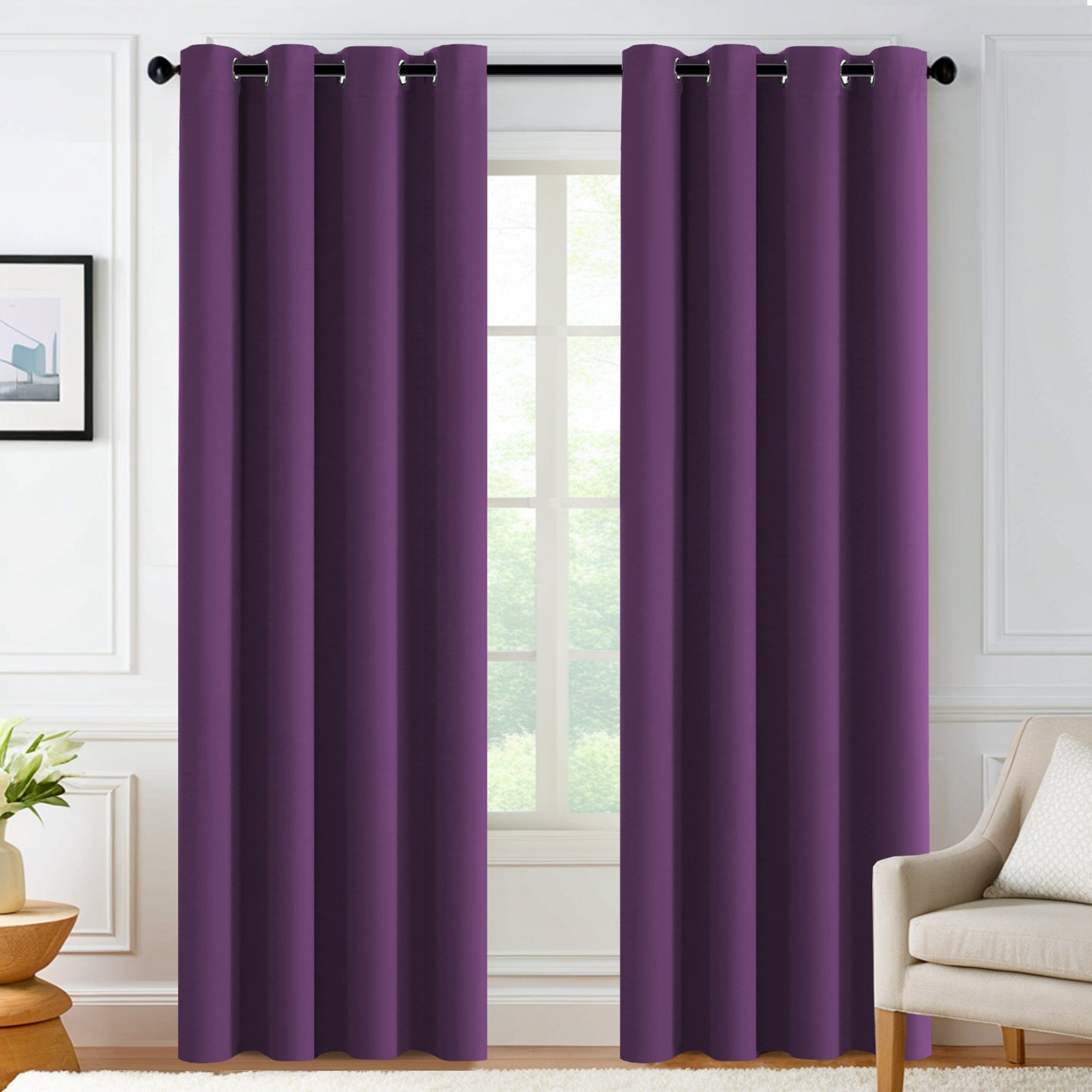 Solid Color Curtains