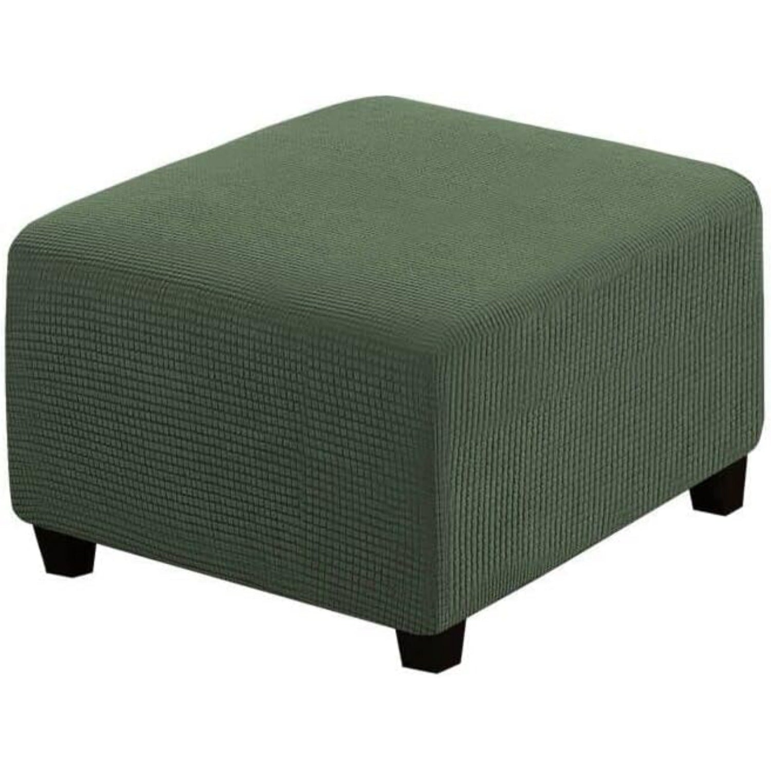 Ottoman Cover Slipcover Rectangle Fit Length Footrest Sofa Slipcovers Stool Cover