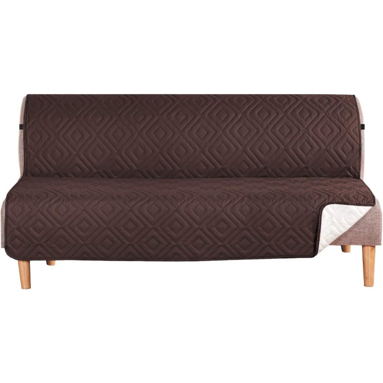 Reversible Furniture Protector Anti-Slip Water Resistant 2" Elastic Straps Couch Covers