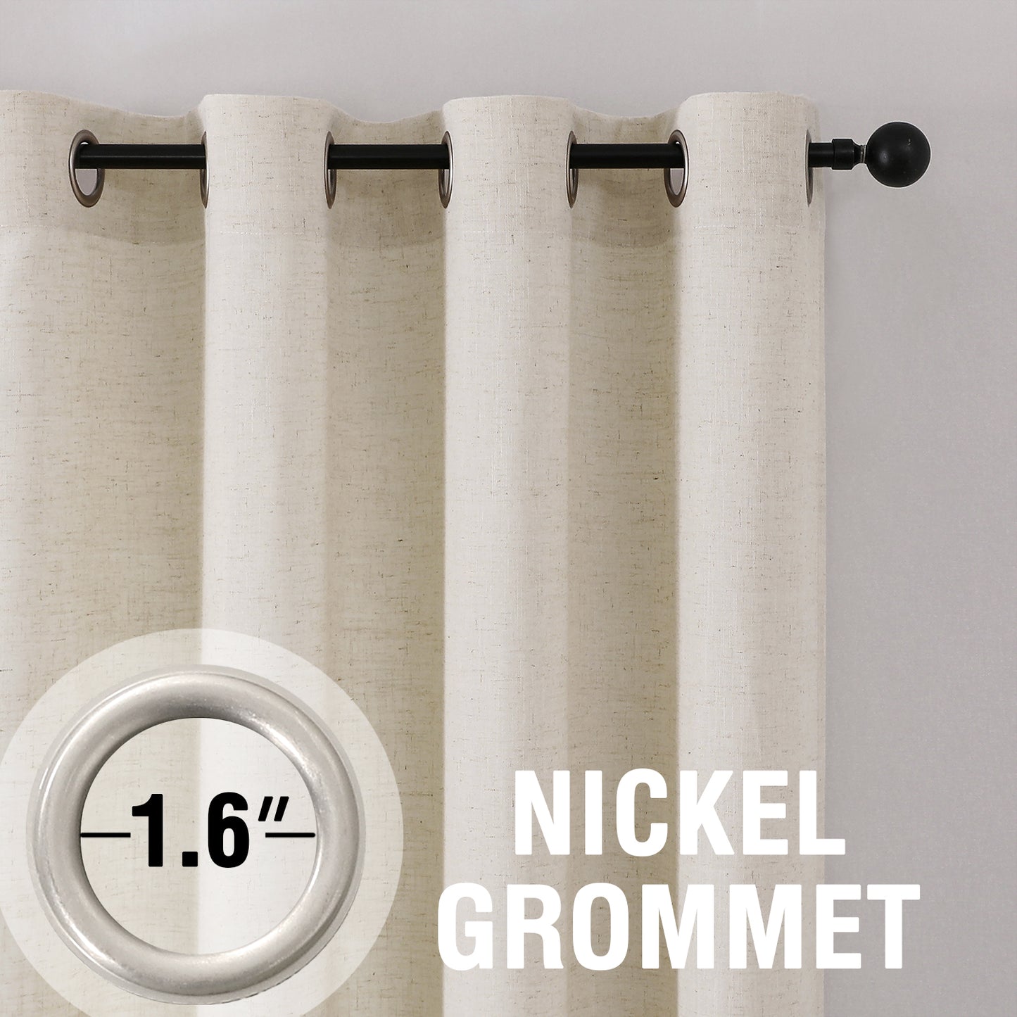 Rich Linen Privacy Curtains