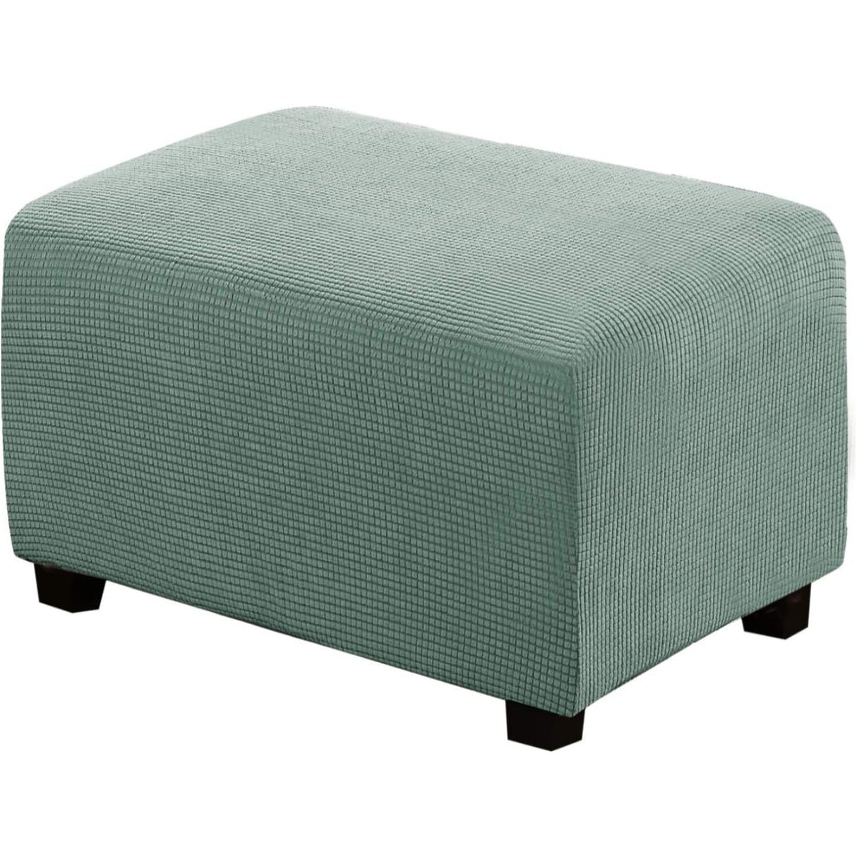 Ottoman Cover Slipcover Rectangle Fit Length Footrest Sofa Slipcovers Stool Cover