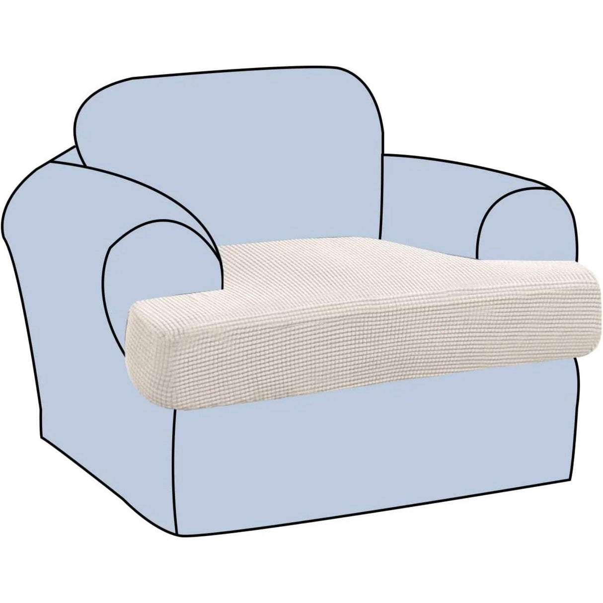 Stretch T Cushion Chair Sofa Slipcover