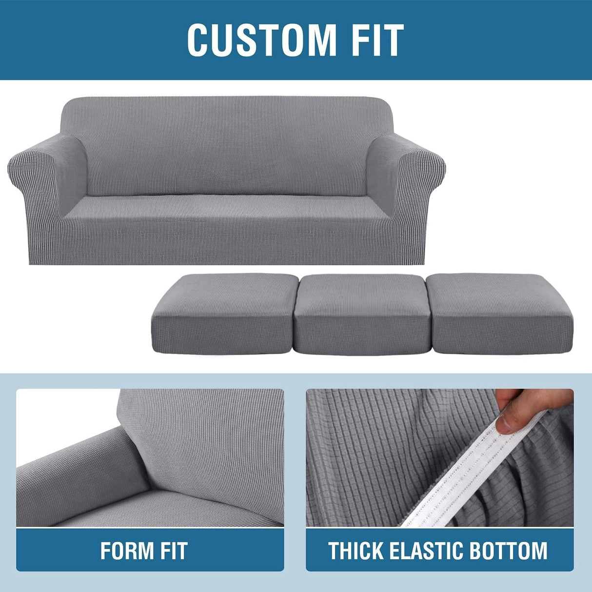 Multi Piece Stretch Sofa Cover Living Room Furniture Slipcovers