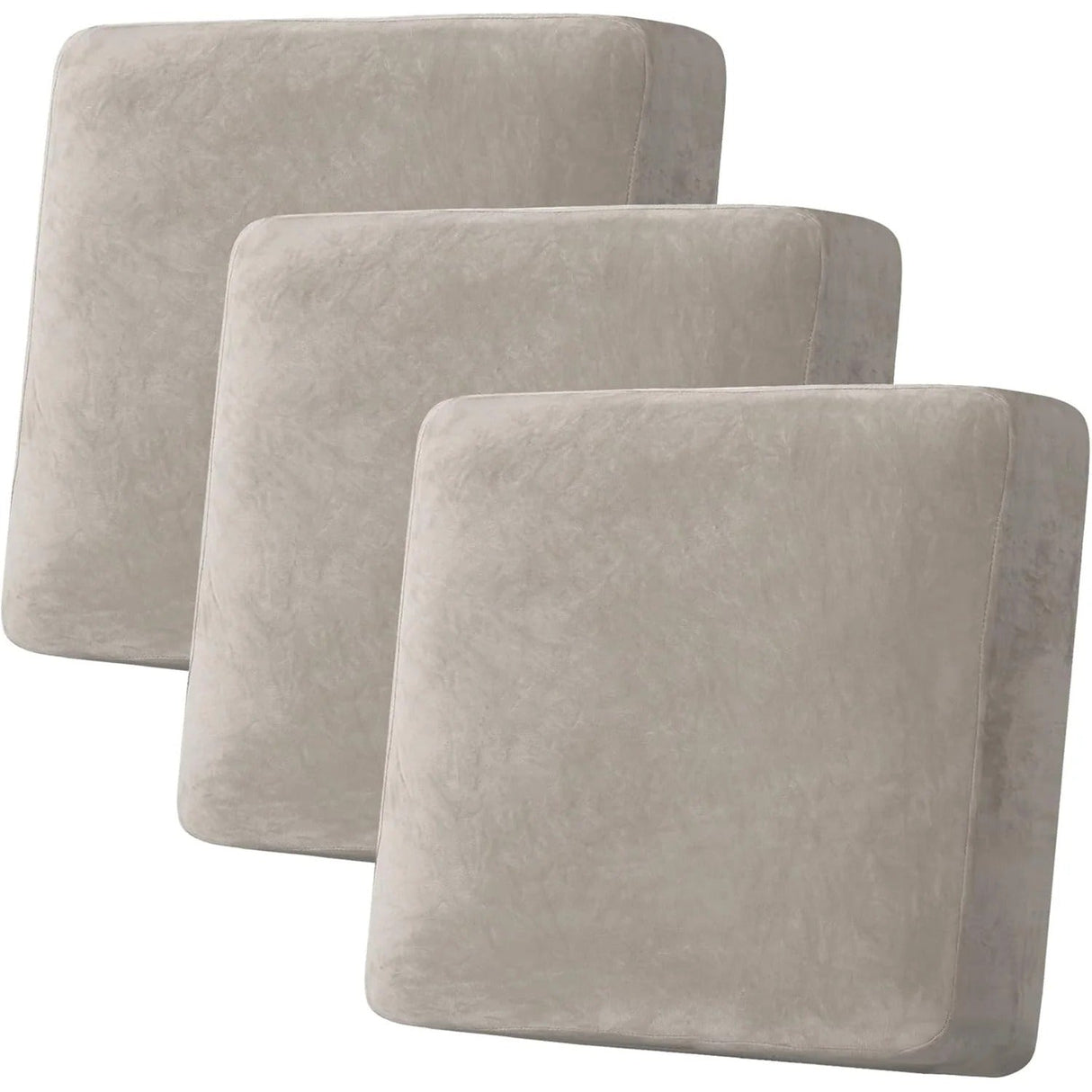 Velvet Stretch Couch Cushion Cover Plush Cushion Slipcover