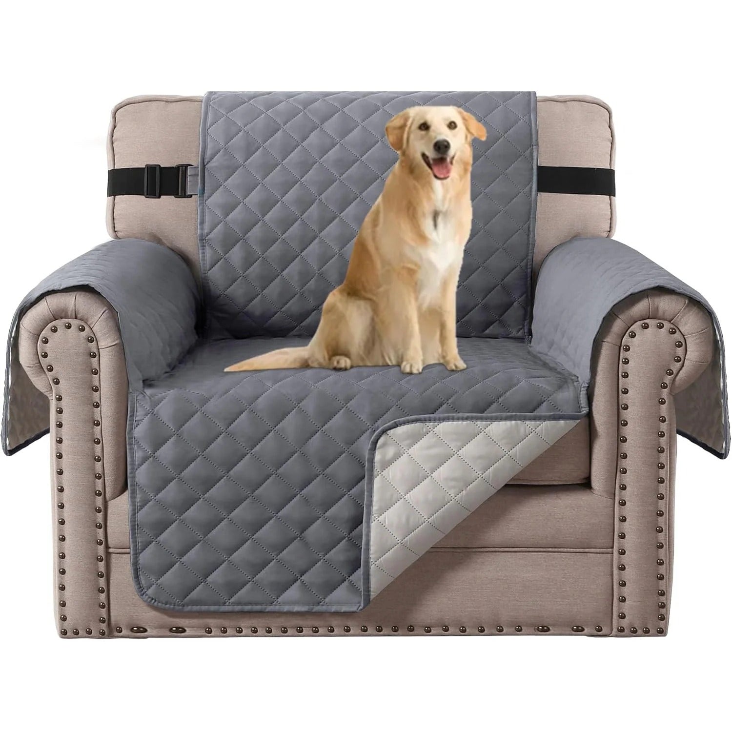 Reversible Chair Covers Water Repellent Chair Slipcover for Dogs Pets Furniture Protector
