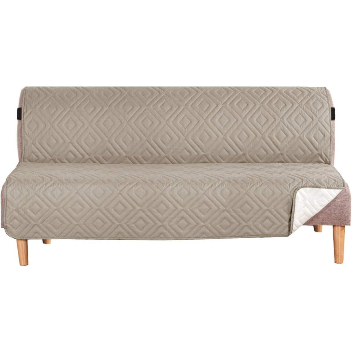 Reversible Furniture Protector Anti-Slip Water Resistant 2" Elastic Straps Couch Covers