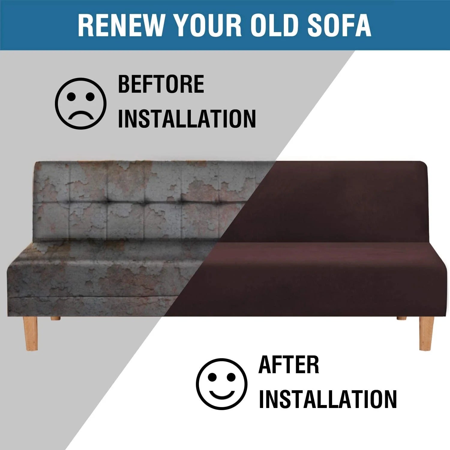 Real Velvet Futon Cover Armless Sofa Covers Sofa Bed Covers Stretch Futon Couch Cover