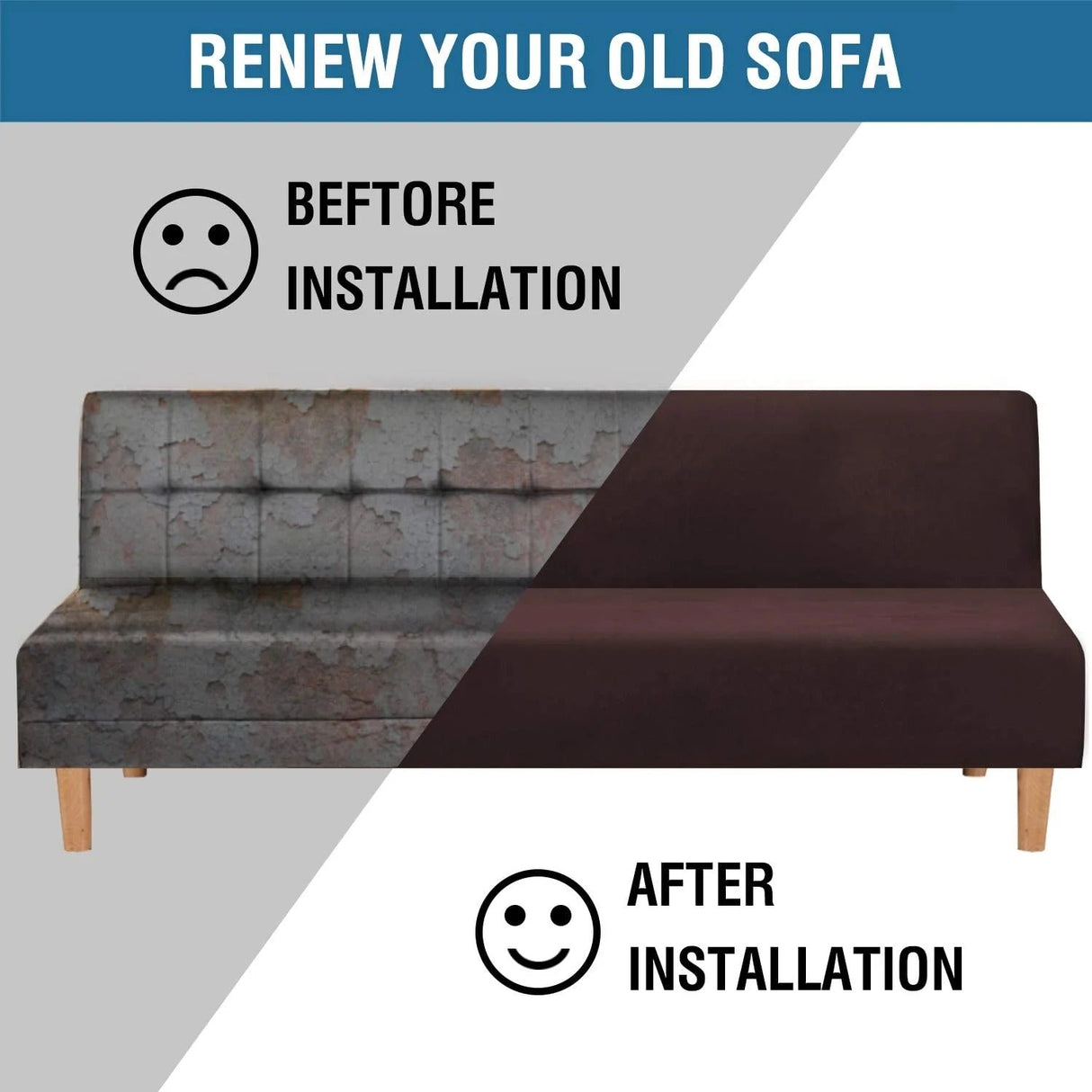 Real Velvet Futon Cover Armless Sofa Covers Sofa Bed Covers Stretch Futon Couch Cover