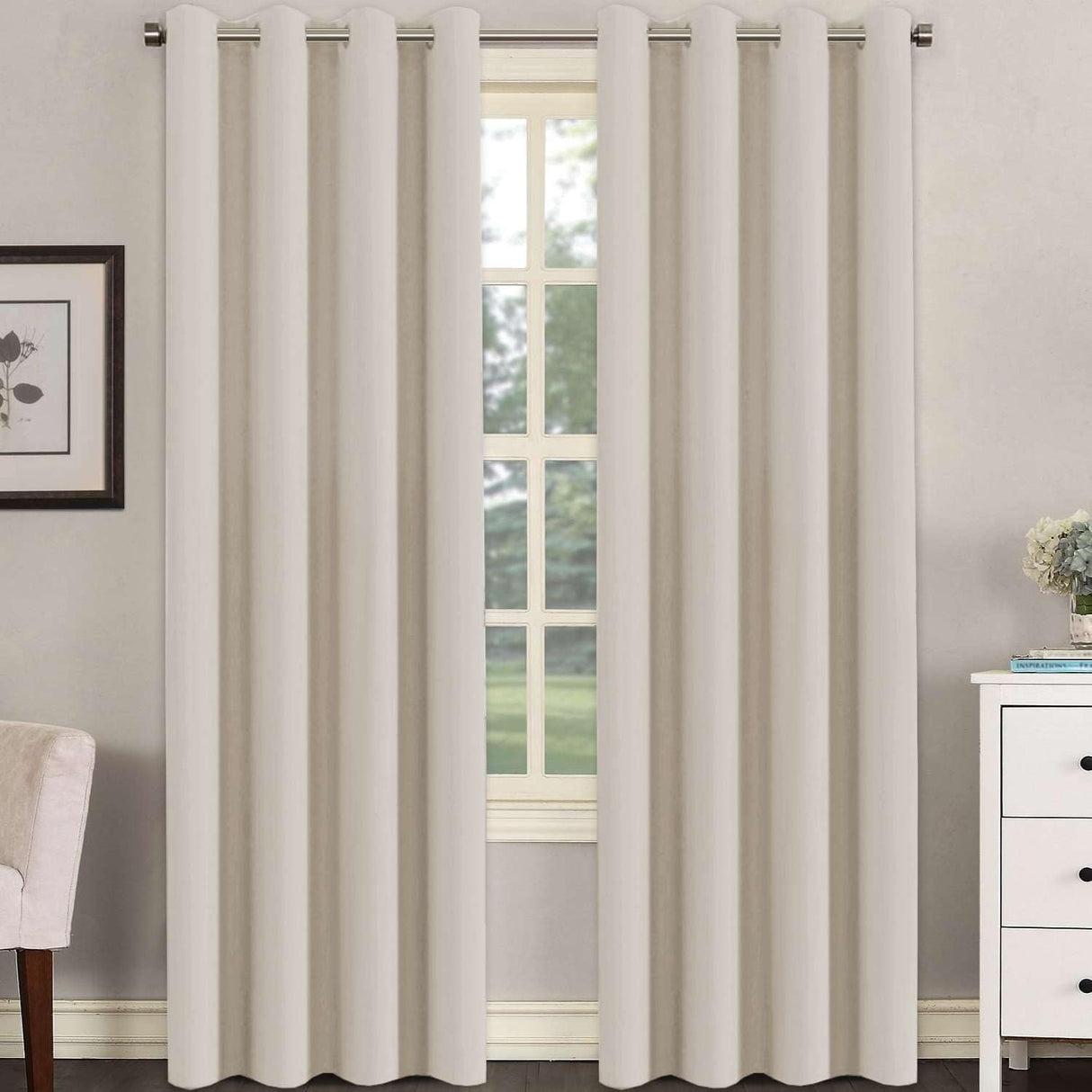 H.VERSAILTEX Doorway Curtain Blackout Closet Door Curtain Room Divider