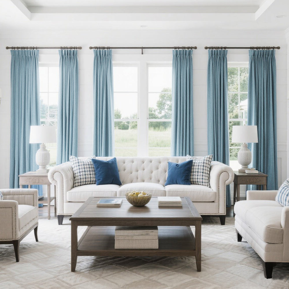 Draxis Herringbone Linen Curtain