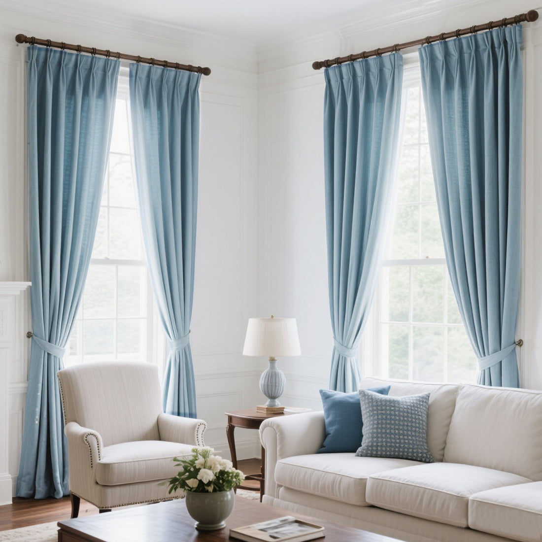 Draxis Textured Blended Linen Curtains