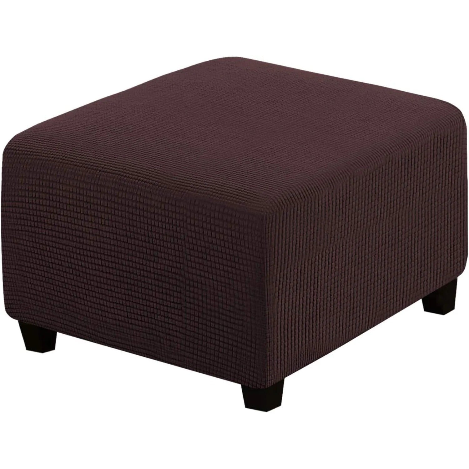 Ottoman Cover Slipcover Rectangle Fit Length Footrest Sofa Slipcovers Stool Cover