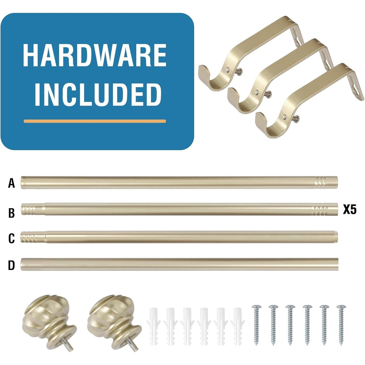 Splicing Rods for Windows, Heavy Duty 3/4 Inch Diameter, Adjustable Telescoping Decorative Rod