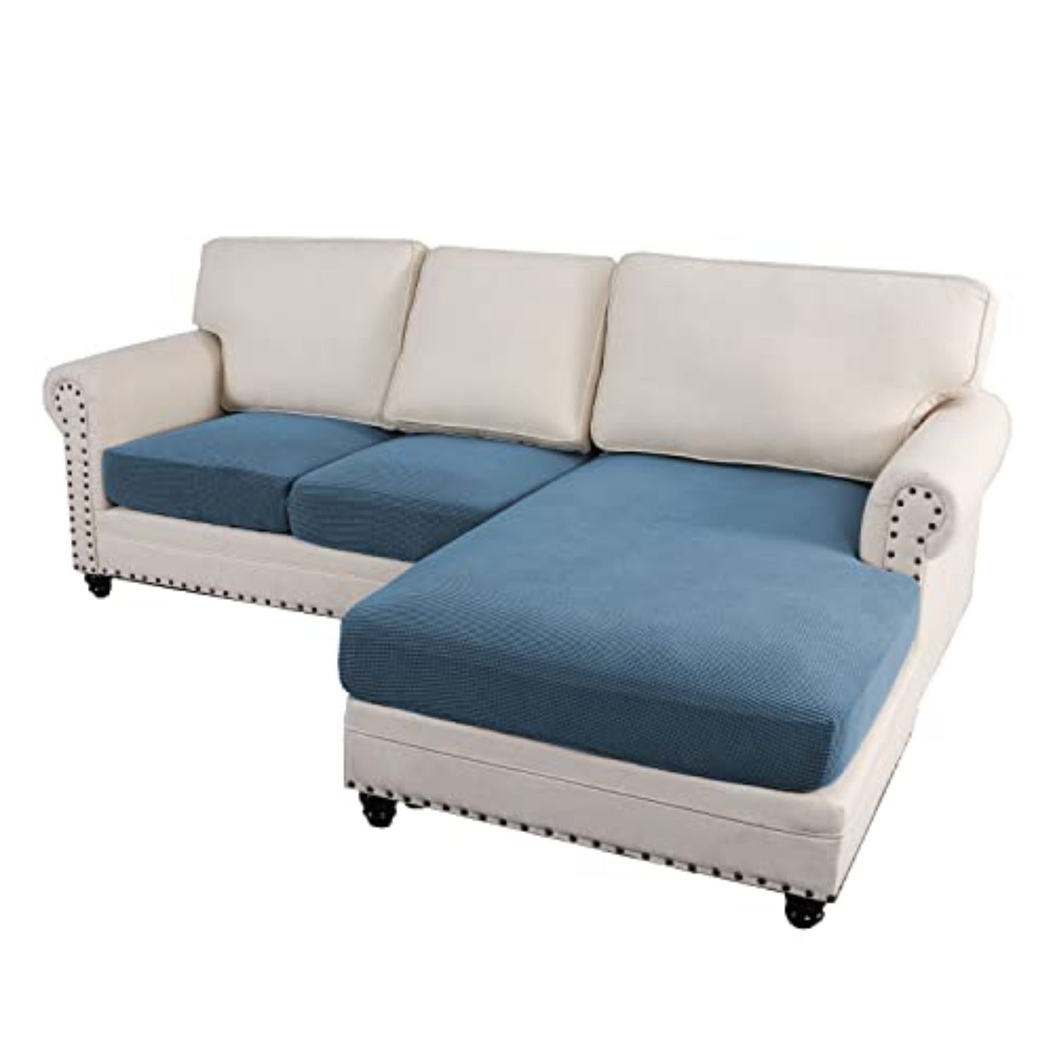 Sectional Couch Covers 3 Pieces Sofa Seat Cushion Covers L Shape Separate