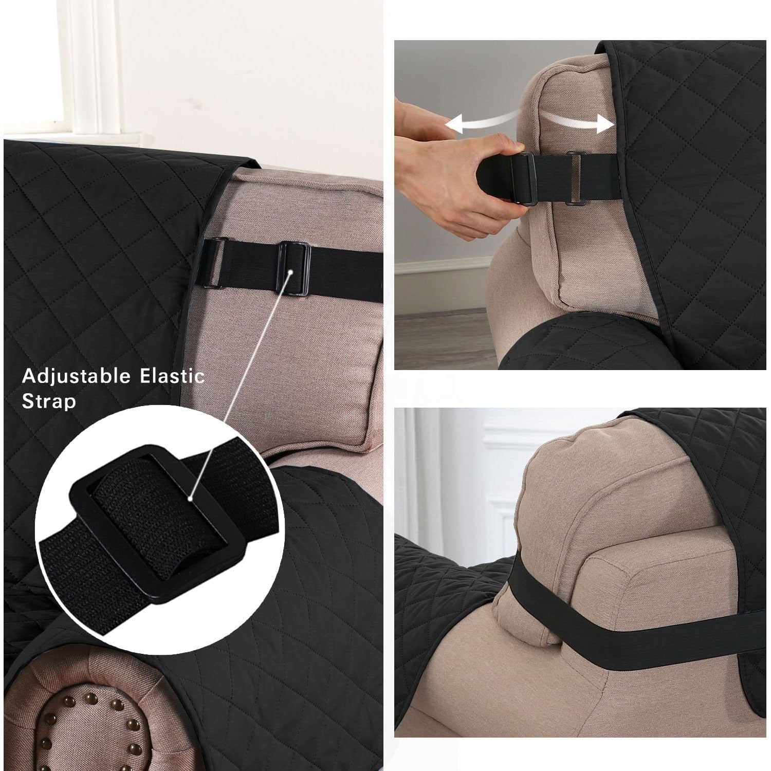 Reversible Chair Covers Water Repellent Chair Slipcover for Dogs Pets Furniture Protector