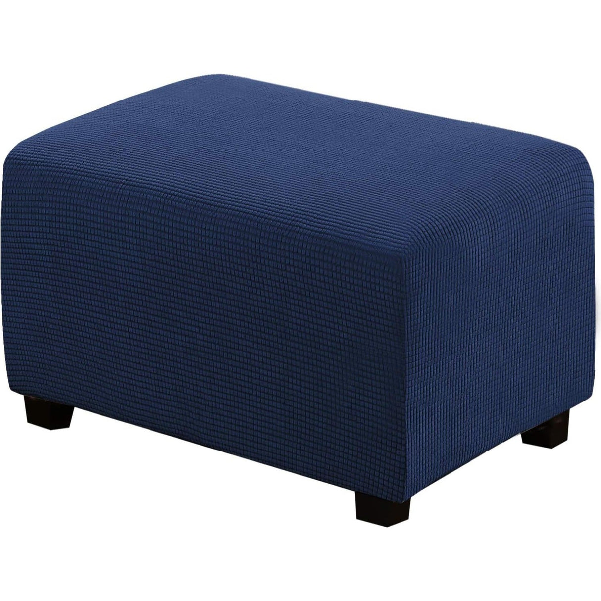 Ottoman Cover Slipcover Rectangle Fit Length Footrest Sofa Slipcovers Stool Cover