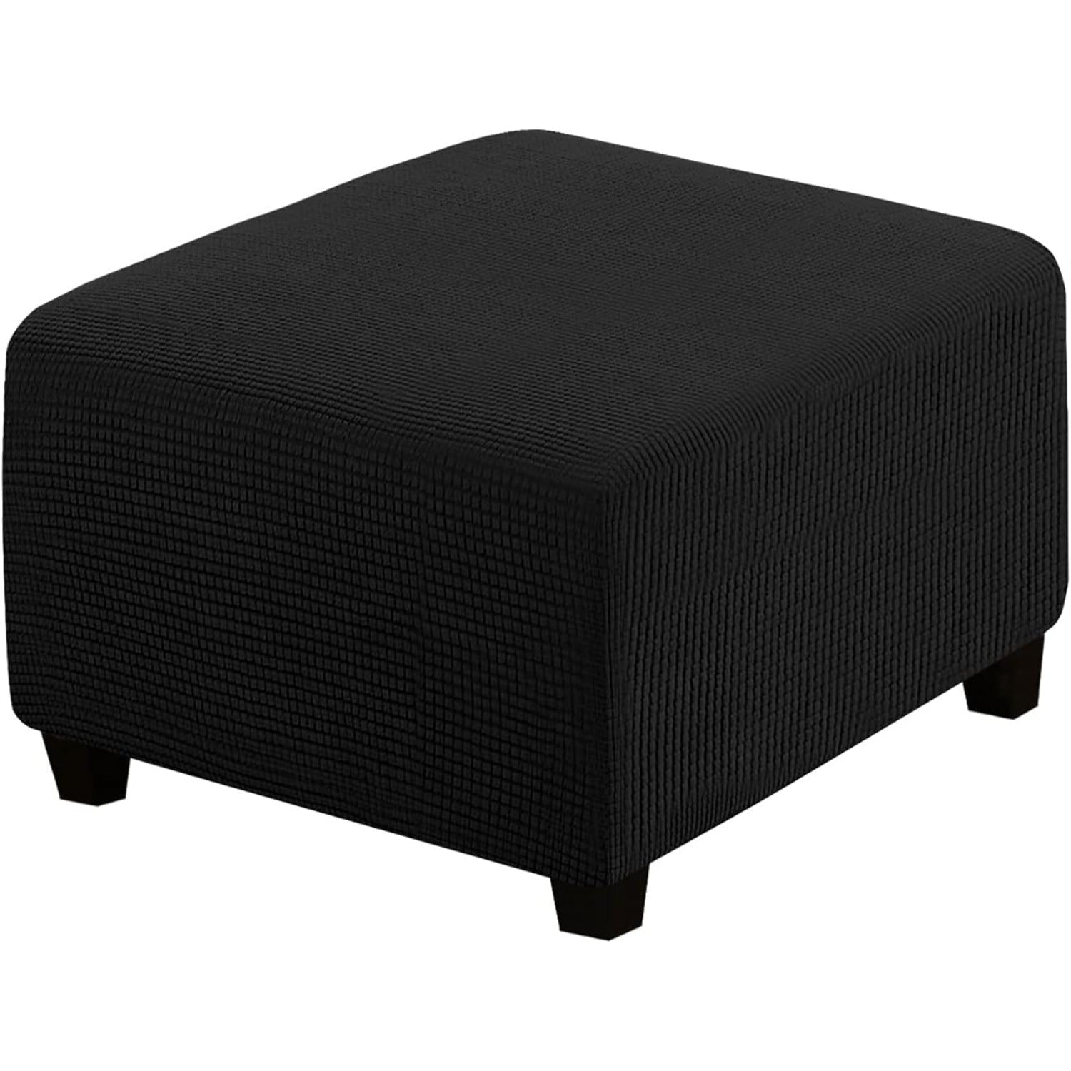 Ottoman Cover Slipcover Rectangle Fit Length Footrest Sofa Slipcovers Stool Cover