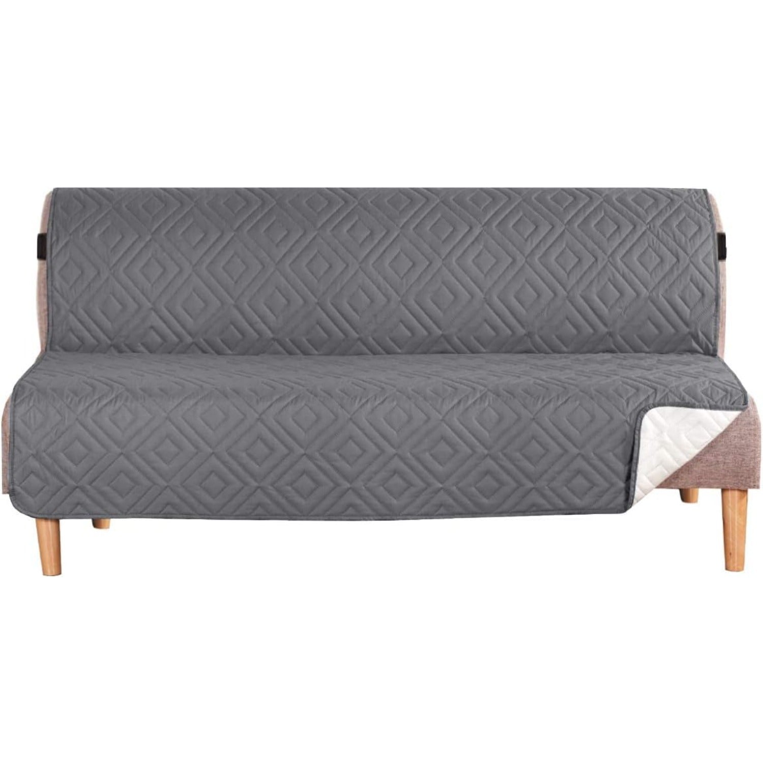 Reversible Furniture Protector Anti-Slip Water Resistant 2" Elastic Straps Couch Covers