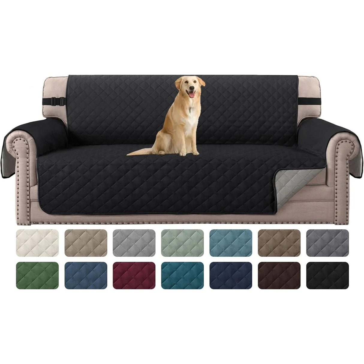 Reversible Chair Covers Water Repellent Chair Slipcover for Dogs Pets Furniture Protector