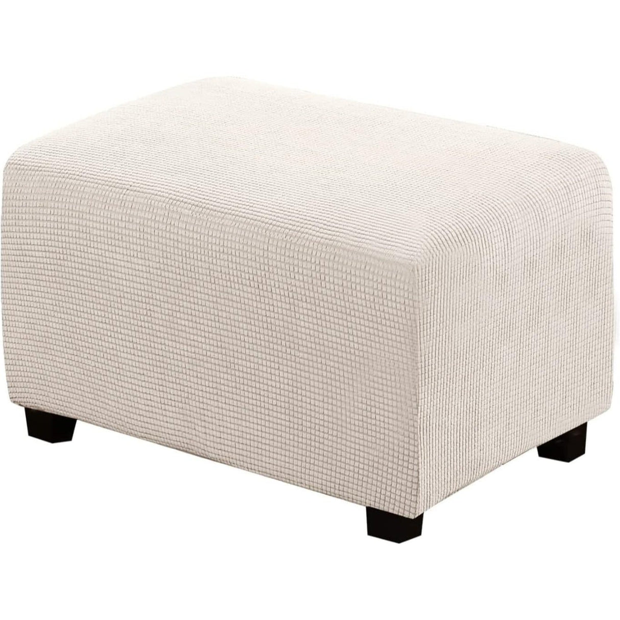 Ottoman Cover Slipcover Rectangle Fit Length Footrest Sofa Slipcovers Stool Cover