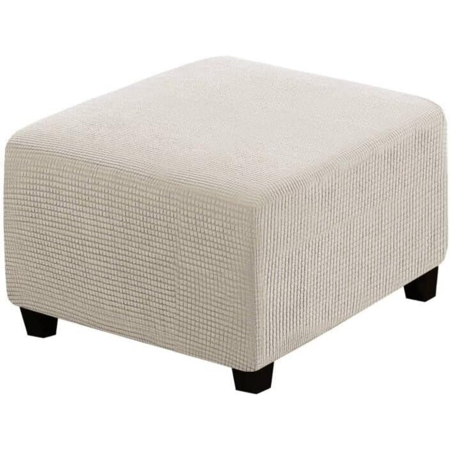 Ottoman Cover Slipcover Rectangle Fit Length Footrest Sofa Slipcovers Stool Cover