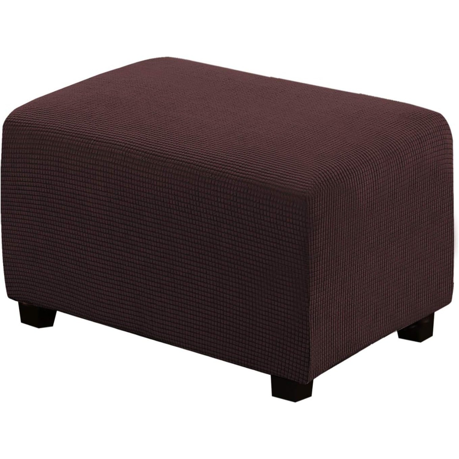 Ottoman Cover Slipcover Rectangle Fit Length Footrest Sofa Slipcovers Stool Cover