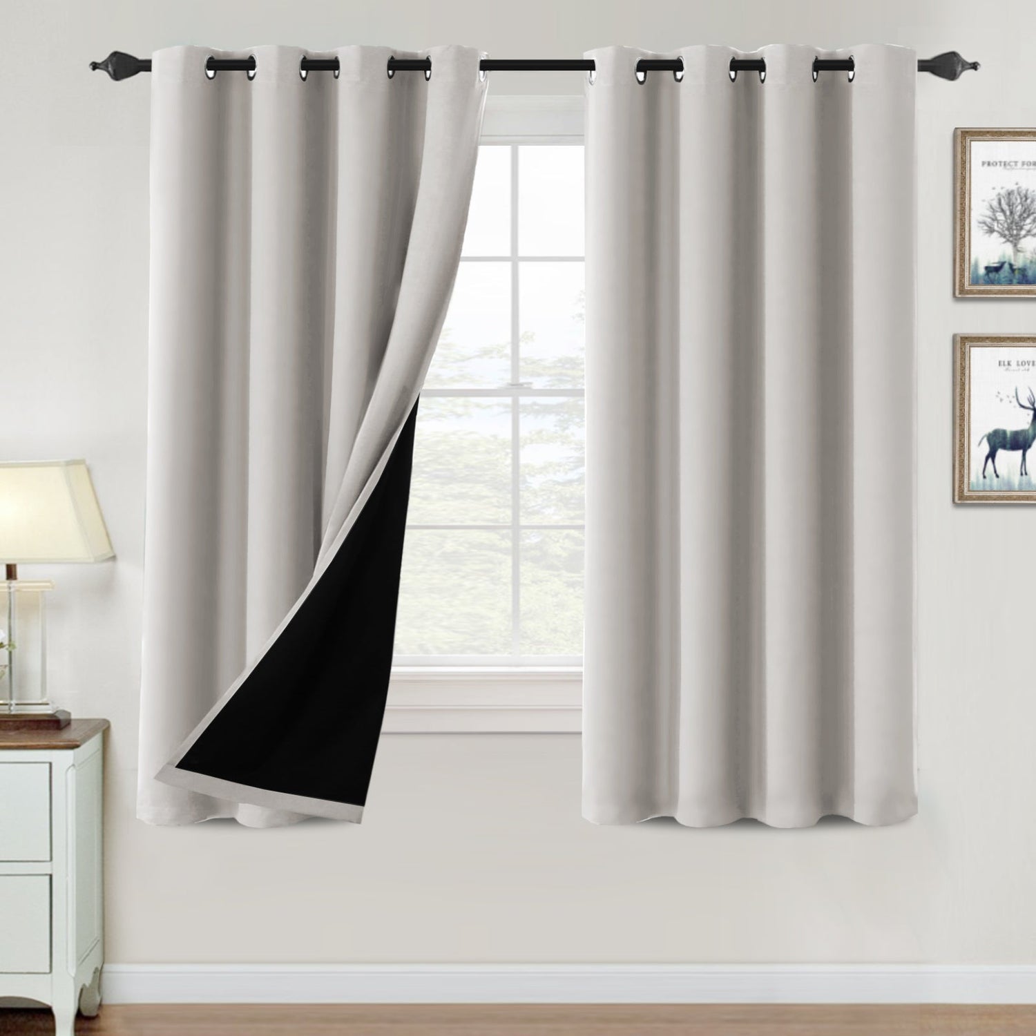 ?special discount?100% Blackout Thermal Insulated Blackout Curtains for Bedroom