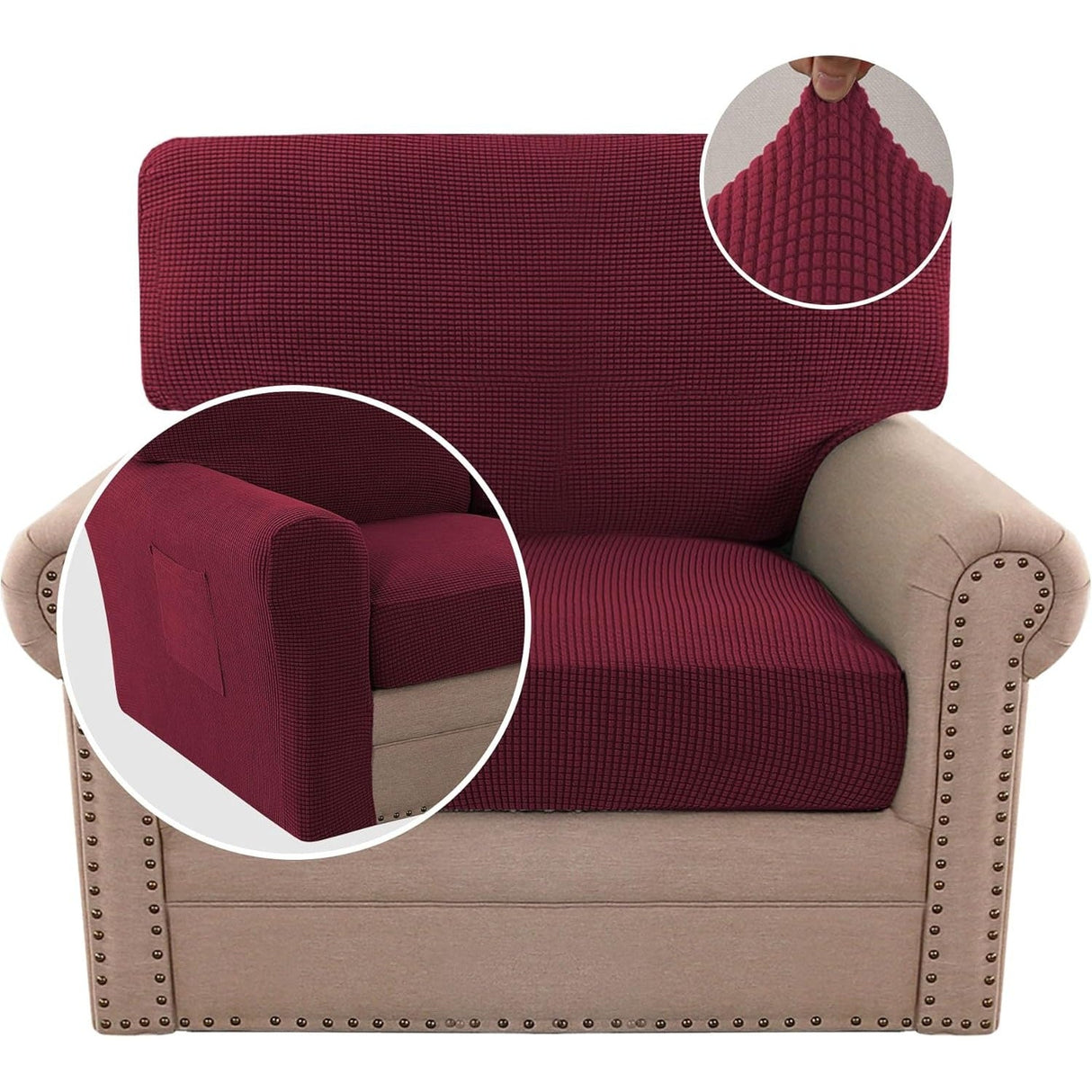 Multi-Pieces Chair Covers Stretch Couch Covers