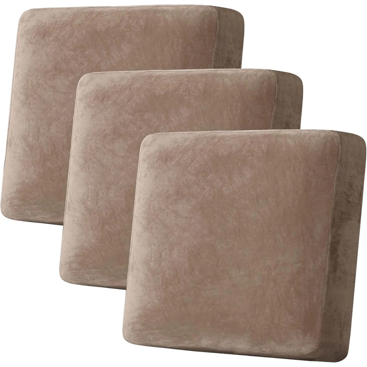 Velvet Stretch Couch Cushion Cover Plush Cushion Slipcover